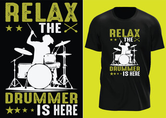 Music drum t shirt design