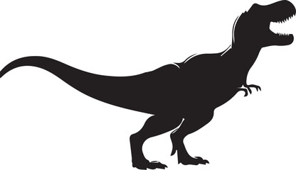 Dinosaur silhouette vector EPS