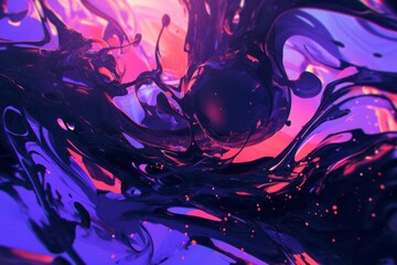 Warm abstract background with fluid motion and dynamics