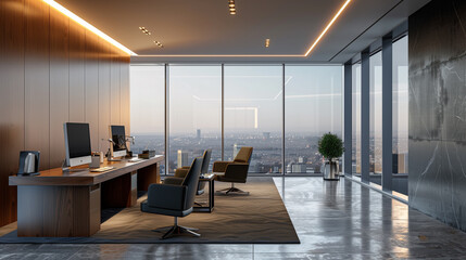 Modern Office Workspace, Generative Ai