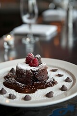 Close up of a chocolate cake