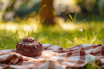 Close up of a chocolate cake