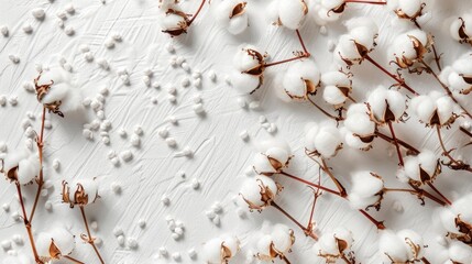 Background with a cotton texture