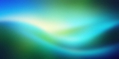 Obraz premium A smooth gradient background transitioning from vibrant blue to green hues, creating a calming and serene abstract design. Perfect for digital art, websites, and creative projects