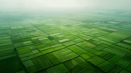 green large geometrically arranged fields