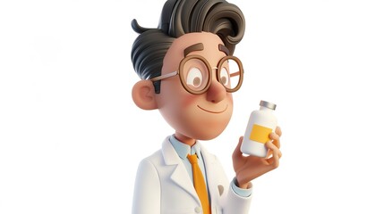 3D Cartoon Pharmacist
