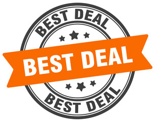 best deal stamp. best deal label on transparent background. round sign