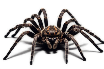 Detailed spider image with key focus on texture and anatomy, ideal for educational content Transparent, png, white background