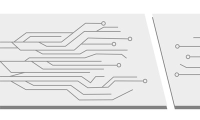 modern black and white wallpaper vector design of electronic line circuit. This wallpaper background are light version.