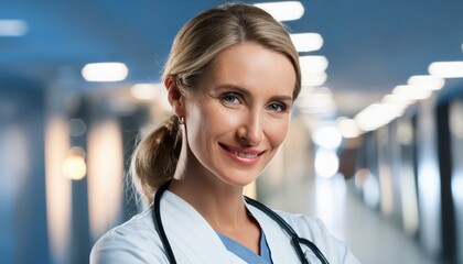 Fototapeta premium doctor with stethoscope