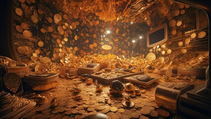Precious Gold Treasure Room