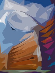 GEOMETRICAL ART ABSTRACTS FOR THE BACKGROUND