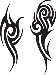 Editable Tribal Tattoos Vector, Isolated Men’s Tribal Tattoos, Tribal Tattoos Vector Art
