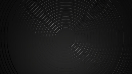 Abstract black concentric circles creating a sleek and modern geometric design with a stylish and minimalistic background.