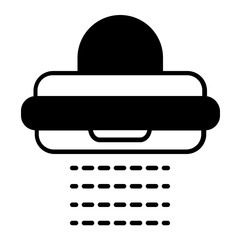 Corn Sheller icon. black fill icon