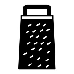 Grater icon. Black fill icon