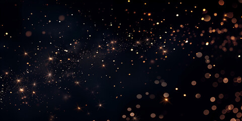 A black background with twinkling stars and beautiful galaxies, depicting the night sky.