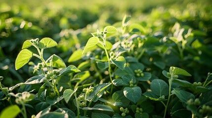 Obraz premium a mung bean field dense img