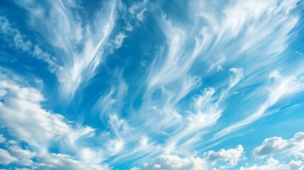 Obraz premium drifting clouds in a clear pic