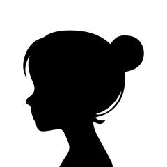 Hair Style Woman Silhouette Illustration