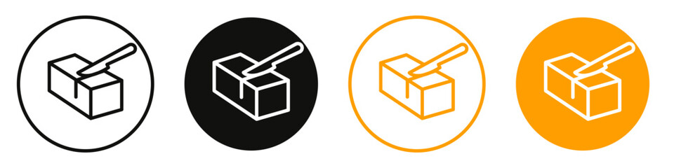 Butter icon mark in filled style