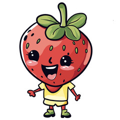 cartoon strawberry