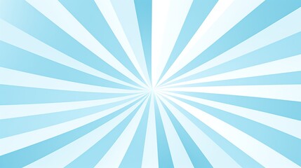 Abstract blue and white sunburst background.