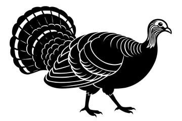 turkey silhouette vector illustration