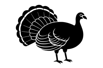 turkey silhouette vector illustration