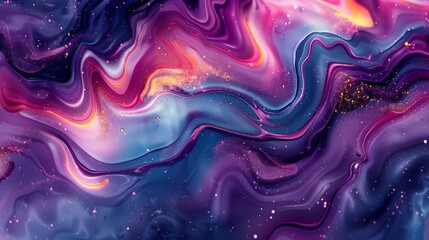 Abstract Fluid Art: Create a vivid abstract fluid art piece with swirling colors and dynamic shapes, perfect for modern decor and digital backgrounds.