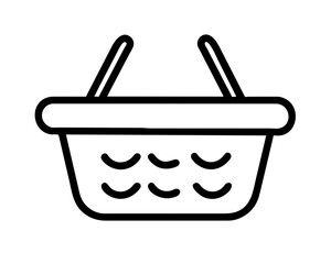Trade shop basket icon