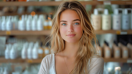 Portrait Beauty Product Shop Manager