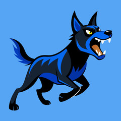 vector illustration of wolf