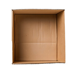 Top View Empty Cardboard Box PNG