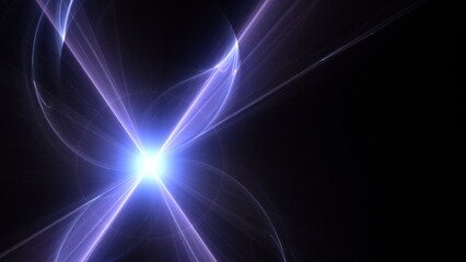 Futuristischer violetter Lichteffekt in hell leuchtender Energiestruktur. Geschwindigkeitseffekt....