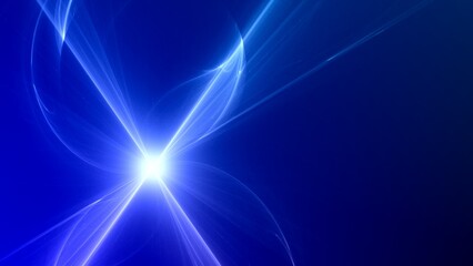 Futuristischer blauer Lichteffekt in hell leuchtender Energiestruktur. Geschwindigkeitseffekt....