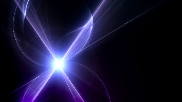 energievoll leuchtender dynamischer Lichtschweif, heller Stern, Energie, Strom, St&auml;rke, kraftvoll, Laser, schnelles Internet, Licht, Technologie, Wissenschaft, violett, lila, pink
