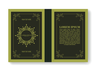 Vintage Ornamental book cover design