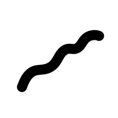 Obraz premium Curly bold lines brush strokes. Vector design resembling scribbled brush strokes. Hand-drawn curved lines of marker.