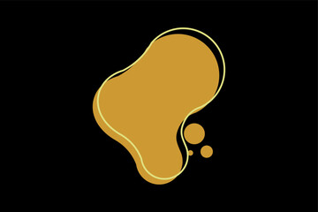 Beige Blob Shape Element