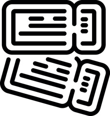 Simple black and white open book icon illustration in minimalistic line art design, isolated vector graphic symbol for education, literature, and knowledge learning concept