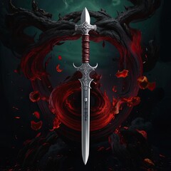 A mythical blade, a book cover.