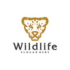 Cheetah logo vector template, Creative Cheetah head logo design concepts
