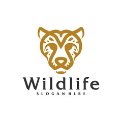 Cheetah logo vector template, Creative Cheetah head logo design concepts