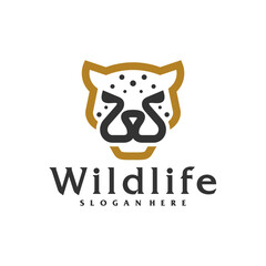 Cheetah logo vector template, Creative Cheetah head logo design concepts