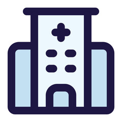 hospital icon for illustration