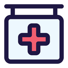 hospital icon for illustration