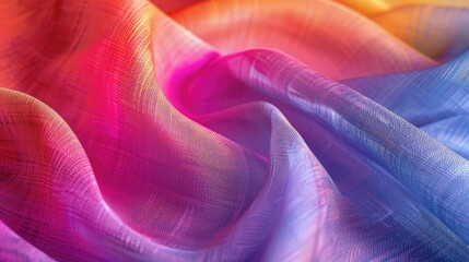 Fabric with a color gradient texture background