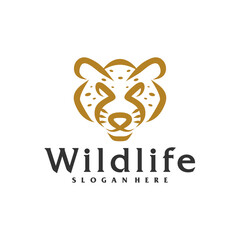 Cheetah logo vector template, Creative Cheetah head logo design concepts
