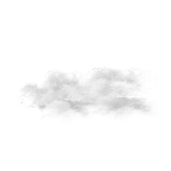 Isolated White Fluffy Clouds in a Clear Sky 
 | Tranparent Background HD